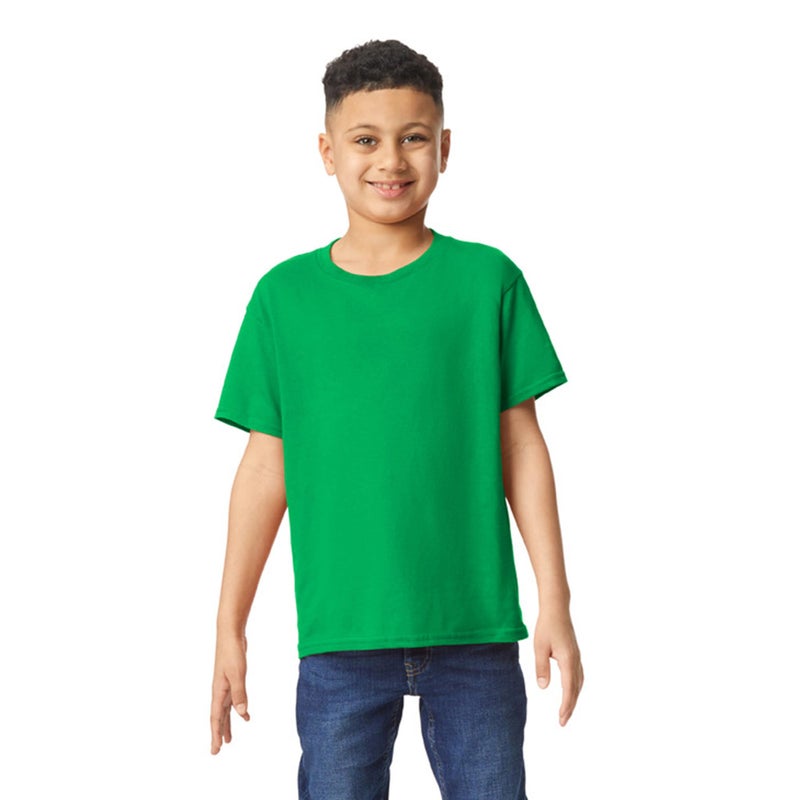 Gildan Youth Heavy Cotton T-Shirt, Style G5000B, 2-Pack, Irish Green, Medium - Image 2